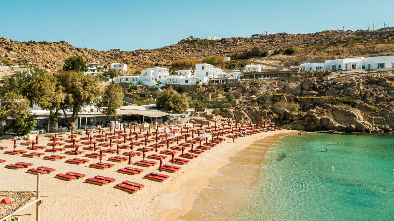 Super Paradise Beach In Mykonos