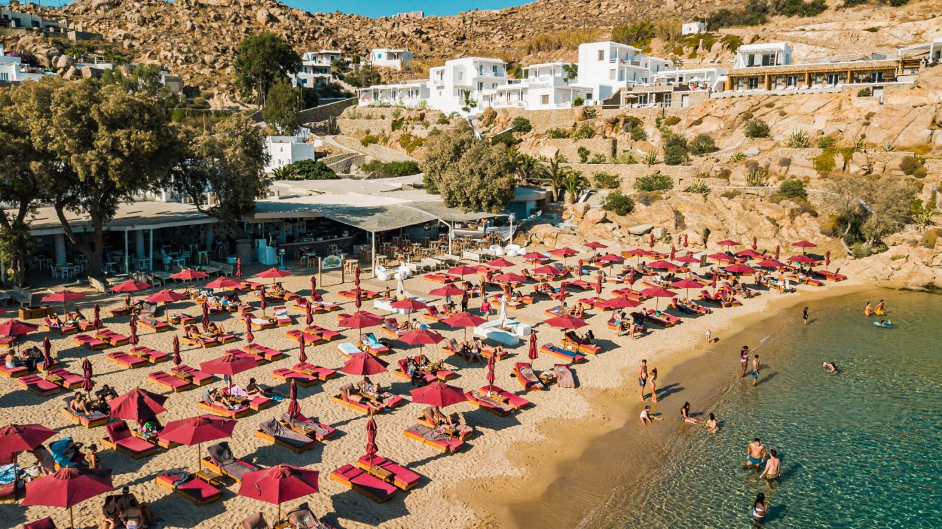 Super Paradise Beach In Mykonos